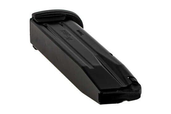The Sig P250 9mm Magazine 17 round features a slick black finish and side witness holes